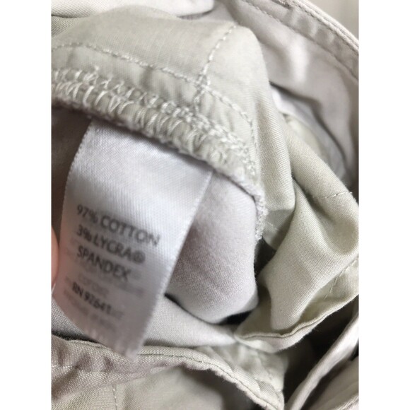 J Jill Tan Straight Fit Slim Boyfriend Stretch Sz 10 Cotton Pants RN 97641 - Picture 5 of 6